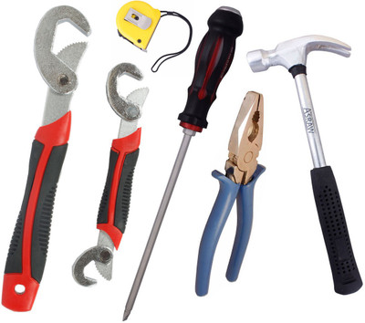 

Asraw Hand Tool Kit(6 Tools), Multicolor