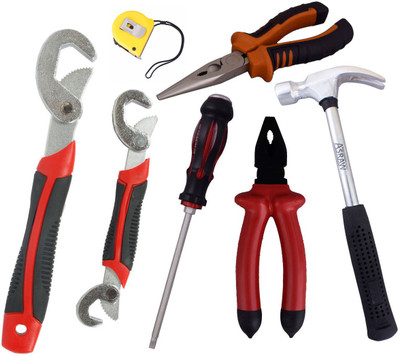 

Asraw Hand Tool Kit(7 Tools), Multicolor