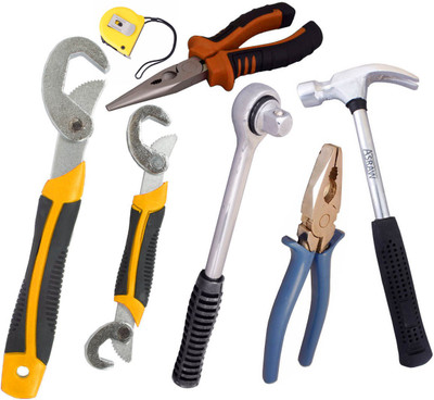 Asraw Hand Tool Kit(7 Tools), Multicolor