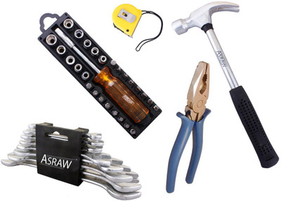 

Asraw Hand Tool Kit(13 Tools), Multicolor