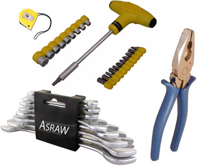 

Asraw Hand Tool Kit(12 Tools), Multicolor