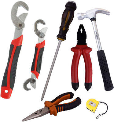 

Asraw Hand Tool Kit(7 Tools), Multicolor