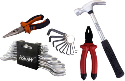 

Asraw Hand Tool Kit(13 Tools), Multicolor