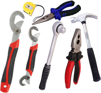 

Asraw Hand Tool Kit(7 Tools), Multicolor