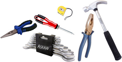 Asraw Hand Tool Kit(14 Tools), Multicolor