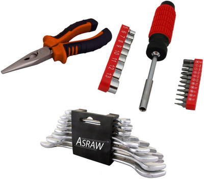 

Asraw Hand Tool Kit(11 Tools), Multicolor