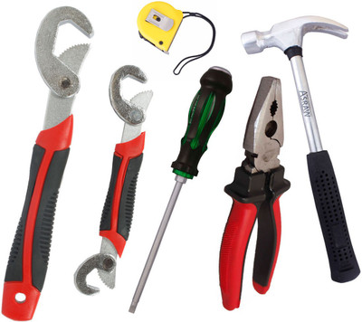 

Asraw Hand Tool Kit(6 Tools), Multicolor