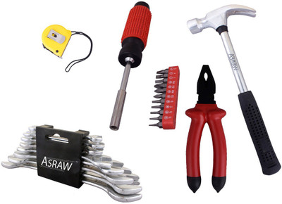 

Asraw Hand Tool Kit(13 Tools), Multicolor