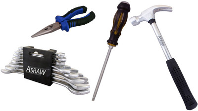 

Asraw Hand Tool Kit(12 Tools), Multicolor