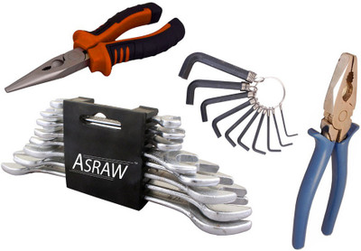 

Asraw Hand Tool Kit(12 Tools), Multicolor
