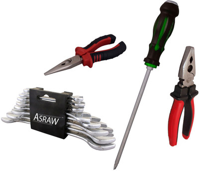 

Asraw Hand Tool Kit(12 Tools), Multicolor