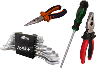 

Asraw Hand Tool Kit(12 Tools), Multicolor