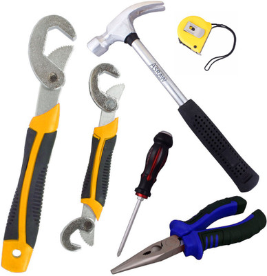 

Asraw Hand Tool Kit(6 Tools), Multicolor