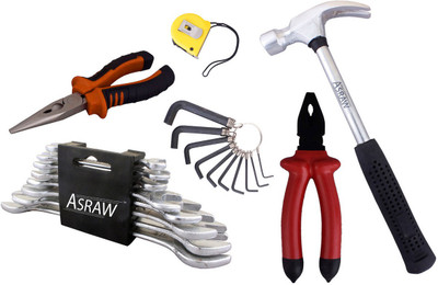 

Asraw Hand Tool Kit(14 Tools), Multicolor