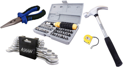 

Asraw Hand Tool Kit(13 Tools), Multicolor