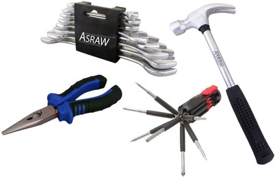 

Asraw Hand Tool Kit(12 Tools), Multicolor