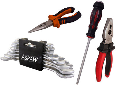 

Asraw Hand Tool Kit(12 Tools), Multicolor