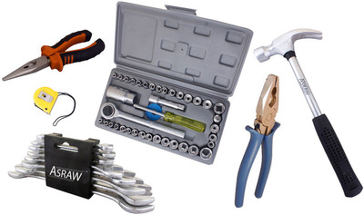 

Asraw Hand Tool Kit(14 Tools), Multicolor