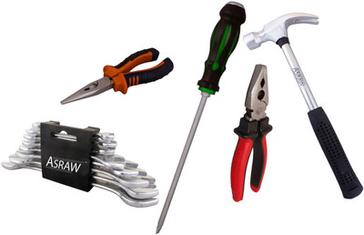 

Asraw Hand Tool Kit(13 Tools), Multicolor