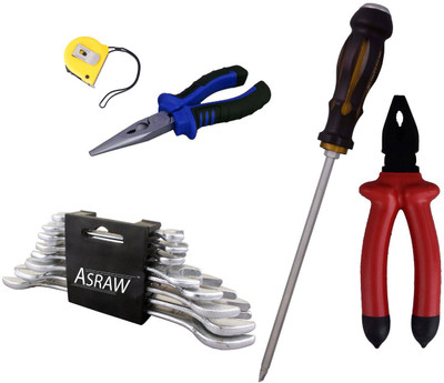 Asraw Hand Tool Kit(13 Tools), Multicolor