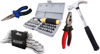 

Asraw Hand Tool Kit(13 Tools), Multicolor