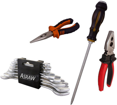 

Asraw Hand Tool Kit(12 Tools), Multicolor