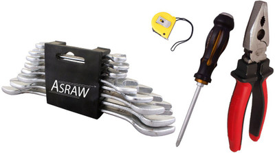

Asraw Hand Tool Kit(12 Tools), Multicolor