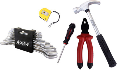 

Asraw Hand Tool Kit(13 Tools), Multicolor