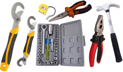 

Asraw Hand Tool Kit(7 Tools), Multicolor