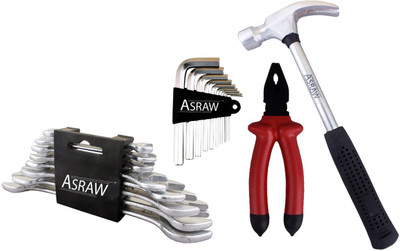 

Asraw Hand Tool Kit(12 Tools), Multicolor