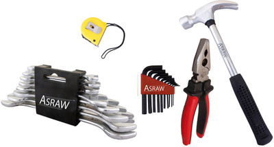 

Asraw Hand Tool Kit(13 Tools), Multicolor