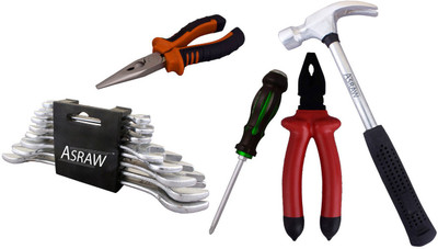 Asraw Hand Tool Kit(13 Tools), Multicolor
