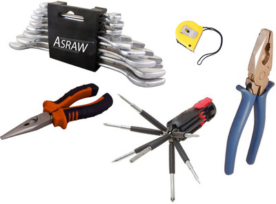 

Asraw Hand Tool Kit(13 Tools), Multicolor
