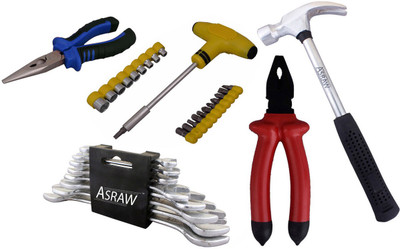 

Asraw Hand Tool Kit(13 Tools), Multicolor