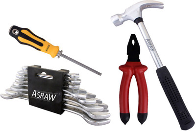 

Asraw Hand Tool Kit(12 Tools), Multicolor