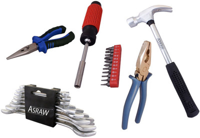

Asraw Hand Tool Kit(13 Tools), Multicolor