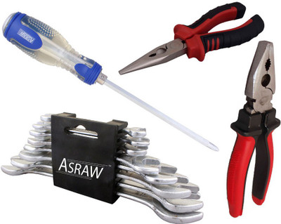 

Asraw Hand Tool Kit(12 Tools), Multicolor