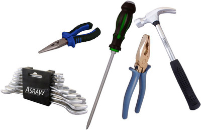 

Asraw Hand Tool Kit(13 Tools), Multicolor