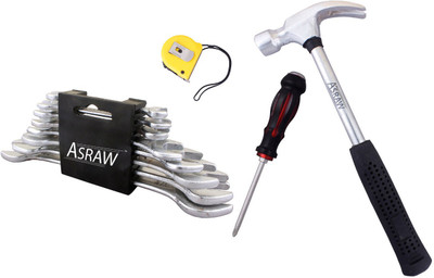 

Asraw Hand Tool Kit(12 Tools), Multicolor