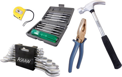 

Asraw Hand Tool Kit(13 Tools), Multicolor