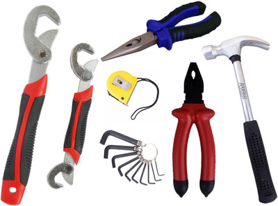 

Asraw Hand Tool Kit(7 Tools), Multicolor
