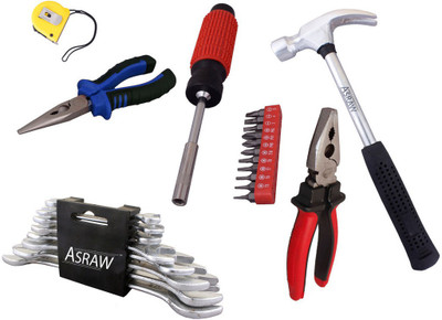 

Asraw Hand Tool Kit(14 Tools), Multicolor
