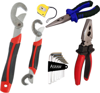 

Asraw Hand Tool Kit(6 Tools), Multicolor