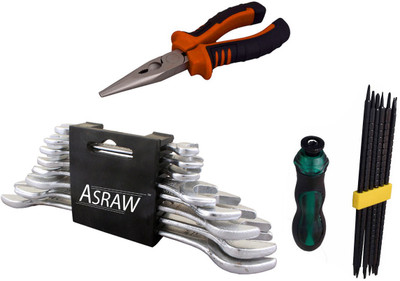 

Asraw Hand Tool Kit(11 Tools), Multicolor