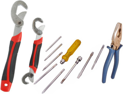 

Asraw Snap N Grip, Plier & Screwdriver Set Hand Tool Kit(3 Tools), Multicolor