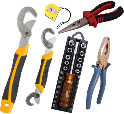 

Asraw Hand Tool Kit(6 Tools), Multicolor