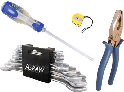 

Asraw Hand Tool Kit(12 Tools), Multicolor