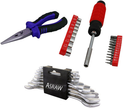

Asraw Hand Tool Kit(11 Tools), Multicolor