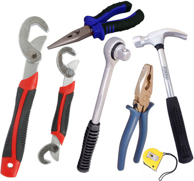 

Asraw Hand Tool Kit(7 Tools), Multicolor