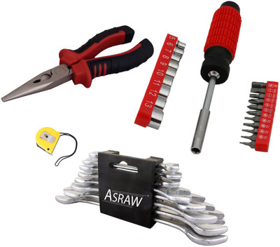 

Asraw Hand Tool Kit(12 Tools), Multicolor